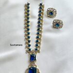 Blue Victorian Diamond Nita Necklace Set