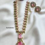 Pink Victorian Diamond Nita Necklace Set