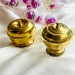 Brass Kumkum box  (PAIR)