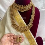 Golden Beads Lakshmi Semi Bridal Set