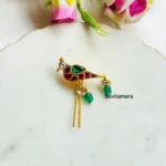 Parrot Jadau kundan Hair Accessories