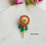 Floral Jadau kundan Hair Accessory