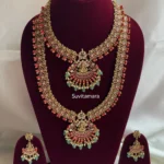 Antique Mango Lakshmi Coral Bead Semi Bridal Set