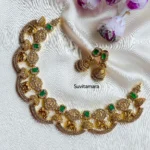 Elephant Jhumki AD Stone Necklace