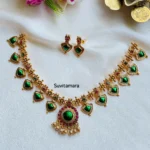 Green Enamel Palakka Necklace