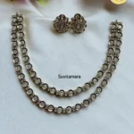 2 Layer White Victorian Diamond Necklace