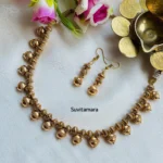 Antique Gold Ball Necklace