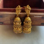 Radha Krishna Layer Jhumkas