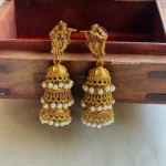 Radha Krishna Pearl Layer Jhumkas