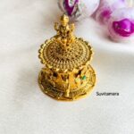 Brass Lakshmi Kumkum Box