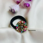 Multi Color Kundan Stones Hair Band