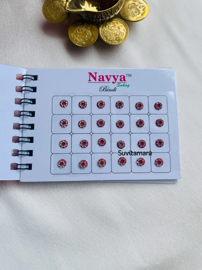 Navya Round stone bindi Book – size 8 - Image 4