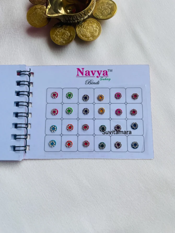 Navya Round stone bindi Book – size 8 - Image 2