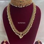 Ruby Kemp Stone Guttapusalu Semi Bridal Set