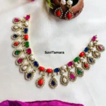 Multicolour Victorian Diamond Necklace