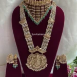 Radha Krishna Pearls Elakkathali Semi Bridal Set