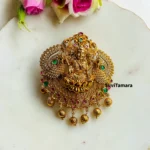 Lakshmi Peacock Green CZ Stone Hair Accessory