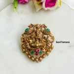 Lakshmi Floral Ruby Green Hair Accessory