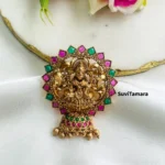 Lakshmi Ruby Green Jhumka Hair Accessory