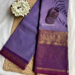 Violet Kanchi Cotton Saree