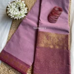 Mauve Pink Kanchi Cotton Saree