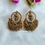 Radha Krishan Golden Earrings