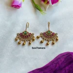 Multicolour Stone Hook Earrings