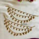 3 Layer Golden Beads Ear Chains