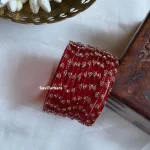 Red Heart Glass Bangles