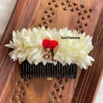 Pichi Red Rose Artificial Comb Hair Accessory