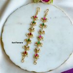 Jadau Kundan Multicolour Ear Chains / Ear Maati