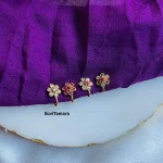 Floral Stone Clip On Nosepin