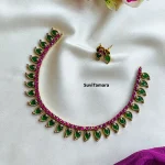 Green AD Stone Palakka Mala Necklace