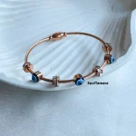 Rose Gold Evil Eye Bracelet