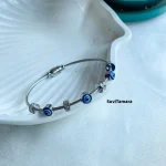 Silver Evil Eye Bracelet