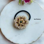 Floral Pearl Cluster Hair Band