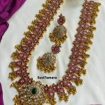 Kemp Ruby Golden Kundan Haram