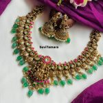 Jadau Kundan 3D Lakshmi Peacock Kaasumalai Necklace