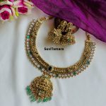 Jalebi Kemp Green Emeralds Necklace