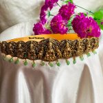 Antique 3D Nagas Lakshmi Bridal Hip Belt - Adult