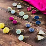 Druzy Stone Drop Earrings