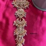 White Stone Kundan Hair Accessory