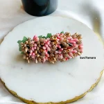 Artificial Golden Peach Pollen Hair Clip