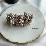 Artificial Golden White Pollen Hair Clip