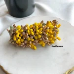 Artificial Golden Yellow Hair Clip