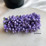 Artificial Purple Pollen Hair Clip