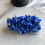 Artificial Royal Blue Pollen Hair Clip