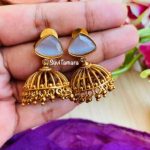 Thilak Stone Jhumkas