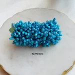 Artificial Sky Blue Pollen Hair Clip