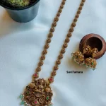 Jaadu Kundan Divine Lakshmi Shell Motif Haram